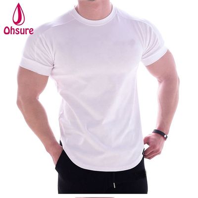 캐주얼 프린트 패턴 넥타이 근육 지원 운동 남성용 의류 Bambu Fabric BoxingT-shirt 인쇄