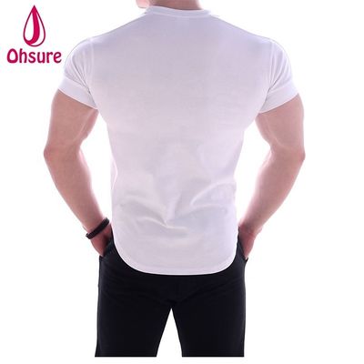 캐주얼 프린트 패턴 넥타이 근육 지원 운동 남성용 의류 Bambu Fabric BoxingT-shirt 인쇄