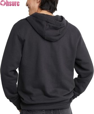 고품질 맞춤형 로고 남성 후드티 스웨트 팬츠 트레이닝복 세트 그레이 솔리드 패턴 면 포켓 심플 플레인 스타일