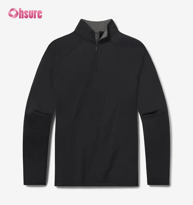 고품질 맞춤 자수 오버사이즈 남성용 크루넥 스웨트셔츠 2XL 100% 면 프렌치 테리 쿼터 지퍼 후디