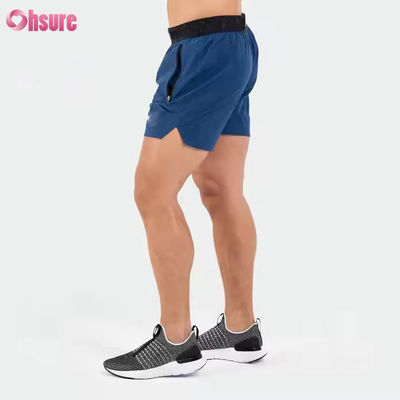 허리띠에 맞춤 로고 폴리에스터 주머니 분할 햄 투어 남성 스포츠 액티브 남성 운동 체육관 남자 운동 쇼트