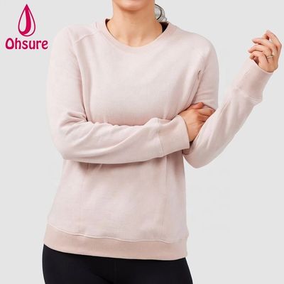 고품질 간호 후디 부드러운 모유 수유 주저 캐주얼 스웨터 피트니스 출산 의류 여성 직물 10-12일