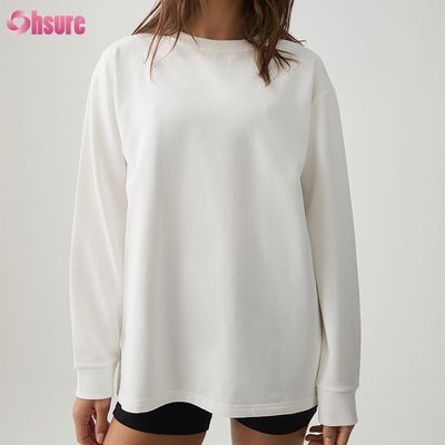여성 장갑 티셔츠 맞춤형 더블 사이드 O 목 빈 평평한 절단 상단 가로 아래 운동 스판덱스