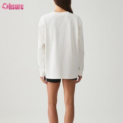 여성 장갑 티셔츠 맞춤형 더블 사이드 O 목 빈 평평한 절단 상단 가로 아래 운동 스판덱스