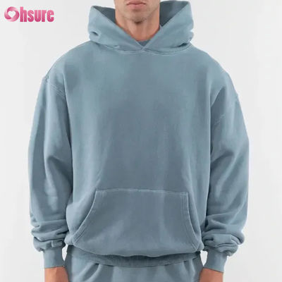 새로운 패션 맞춤 좋은 품질의 헤비웨이트 후디 블랭크 플레인 80% 면 20% 폴리에스터 480 GSM 오버사이즈 따뜻한 후디 끈 없음