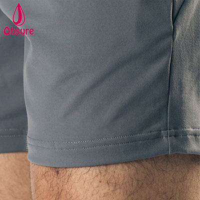 OEM 맞춤형 로고 디자인 경량 소재 4방향 스트레치 딥 프론트 포켓 남성 스포츠 반바지 헬스 트레이닝 쇼츠