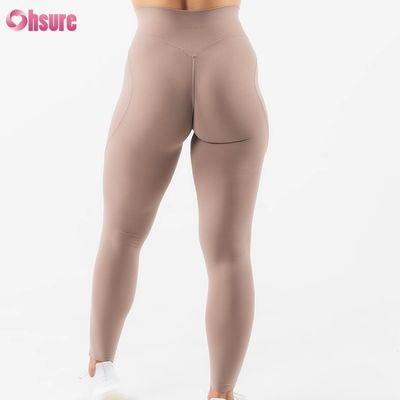 신디자인 하이 탄력 스포츠 레깅스 하이 허리 체육관 여성용 웨어 웨어 220g
