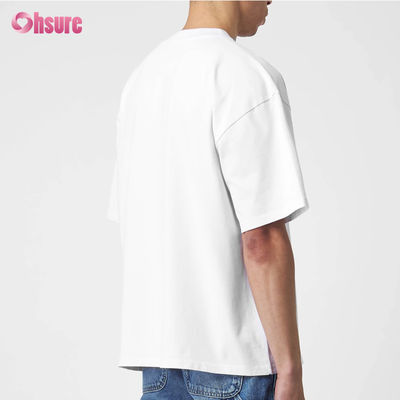 ODM 220 GSM 100 면화 평면 단袖 장장 남성 두꺼운 티셔츠 헤비웨이트 필수품 빈 사용자 지정 로고 티셔츠 스포츠