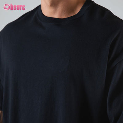 맞춤형 220GSM 고품질 대형 티셔츠 중량 면화 맞춤형 티셔츠 중량 면화 체육관 대형 남성 티셔츠 스포츠