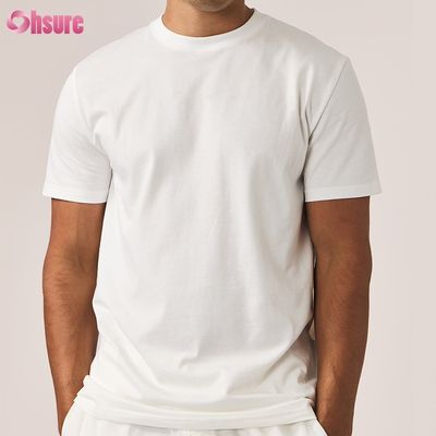 오버사이즈 180-300GSM 헤비웨이트 티셔츠 블랭크 맞춤형 100% 면 남성 티셔츠