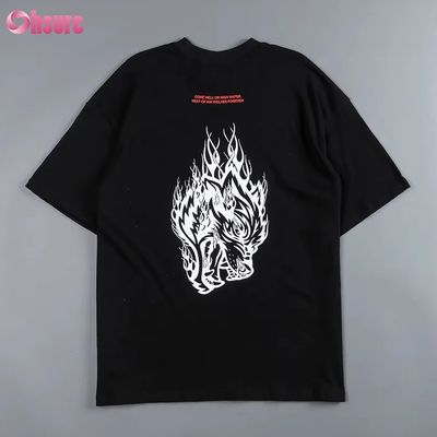 오버사이즈 300GSM 헤비웨이트 티셔츠 블랭크 커스텀 100% 면 맞춤형 프린팅 여성 티셔츠